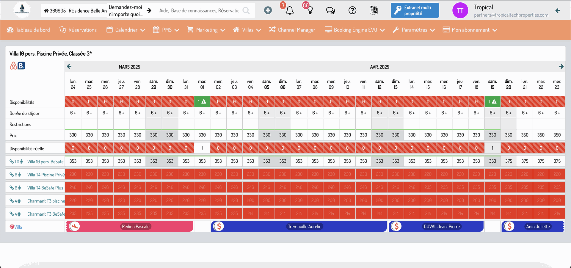 Channel Manager, Tropical Tech Properties